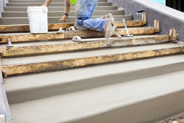 Concrete Steps Pouring in Westfield