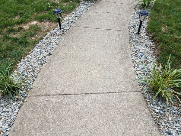 Cement Path Construction in Westfield