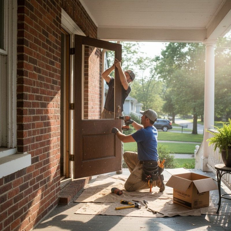 Front Door Steps Installation